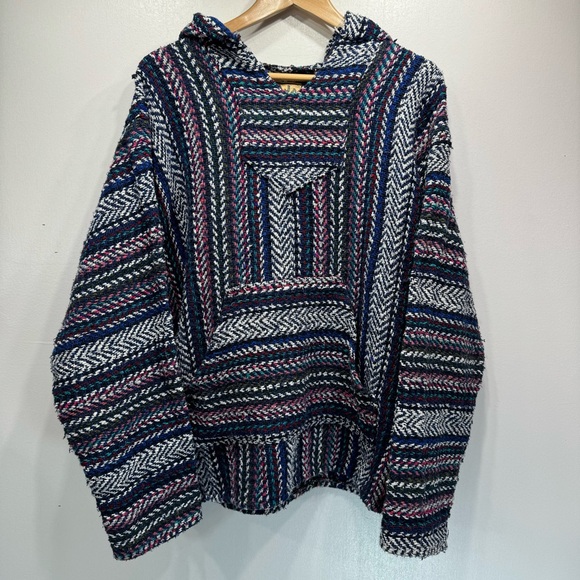 Colorful Patterned Men's Hoodie - Picture 2 of 8